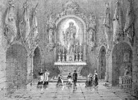 Gravure allégorique de ND-de-Fontpeyrine