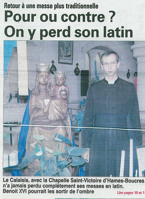 L'abbé Robin dans nord Littoral